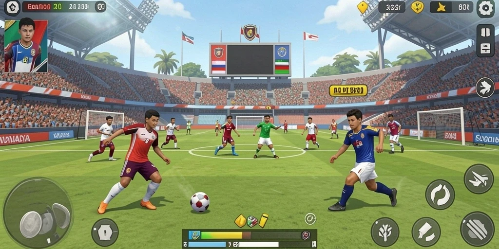 Menu interaktif yang memudahkan navigasi dalam game.