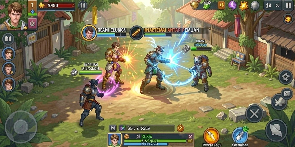Pengguna sedang berinteraksi dalam komunitas game.