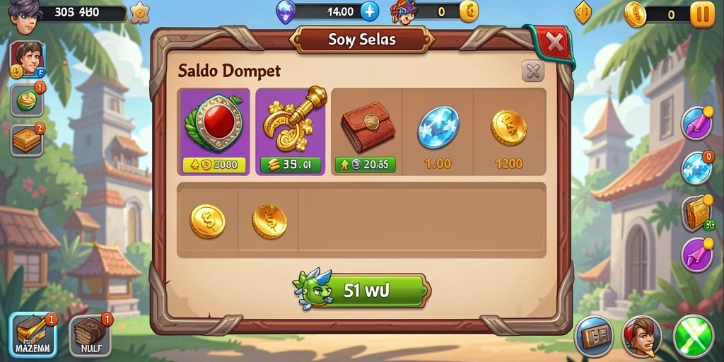 Bersosialisasi dengan pemain lain dalam mode multiplayer.